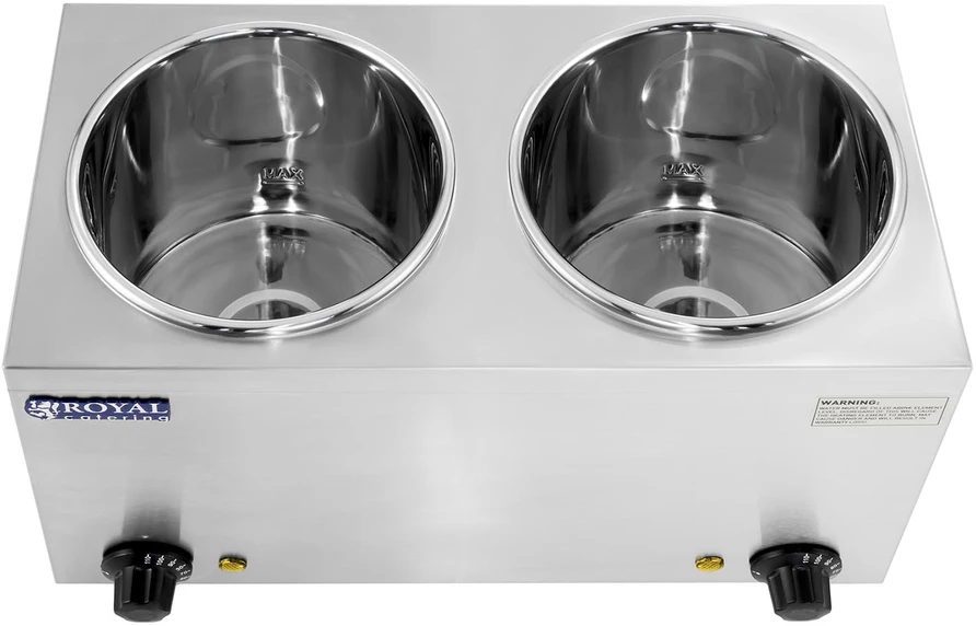 Sriubų šildytuvas 300W 230V 2 x 3.8L. sidabro spalva