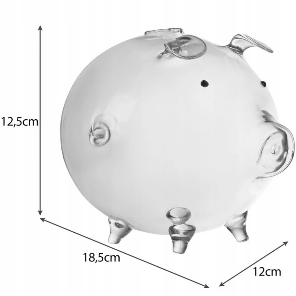 Stiklinė kiaulė taupyklė BERIMAX FRC-1U5 125x185x12 cm