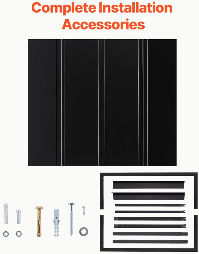 Stogelis virš durų ir lango 1125 x 610 mm. milteliniu būdu dažyto atsparaus korozijai plieno konstrukcija
