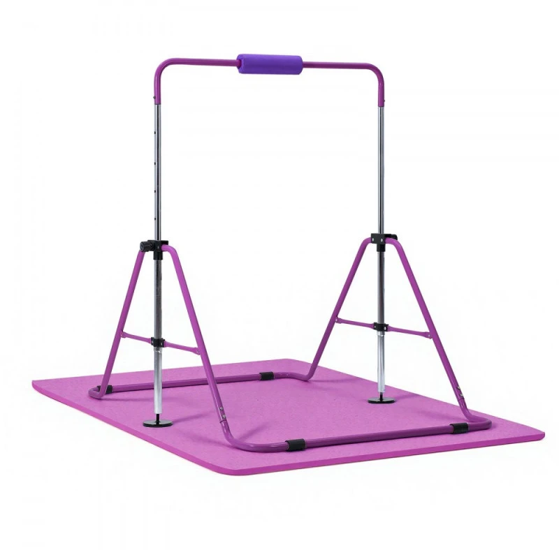 Sulankstomas gimnastikos skersinis vaikams iki 63.5kg su kilimėliu violetinis