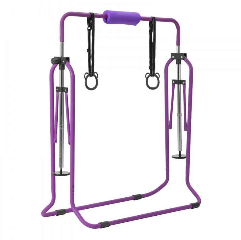 Sulankstomas gimnastikos skersinis vaikams iki 63.5kg su kilimėliu violetinis