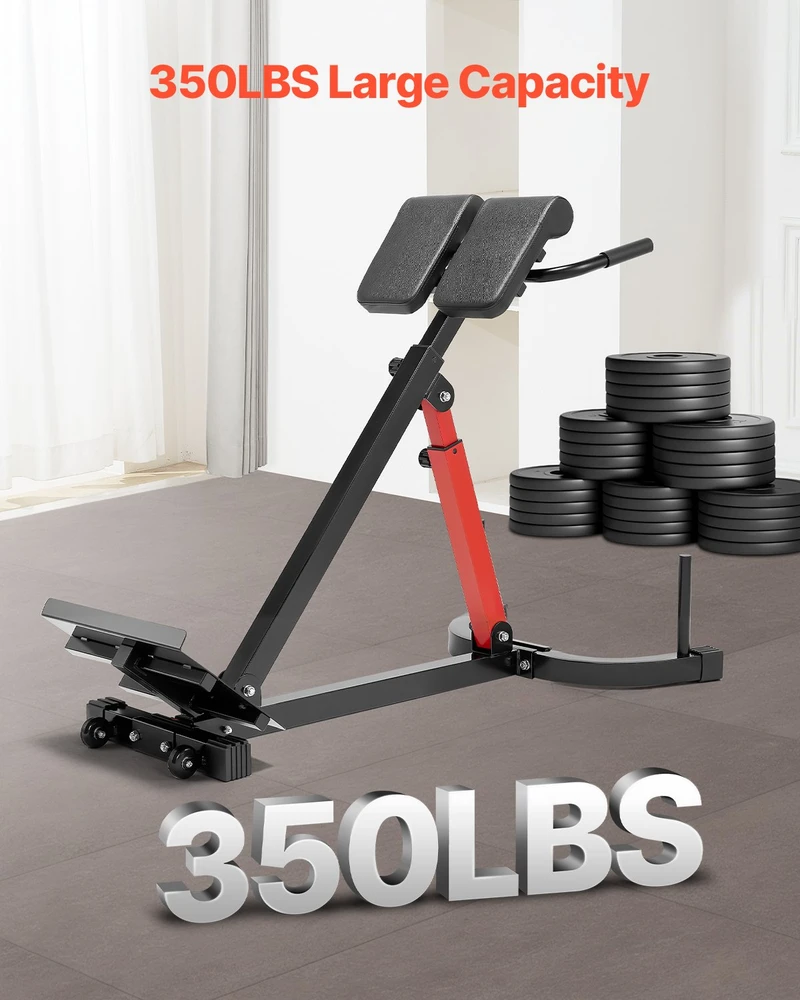 Sulankstomas hiperekstenzijos-Romos kėdės treniruoklis. iki 158 kg