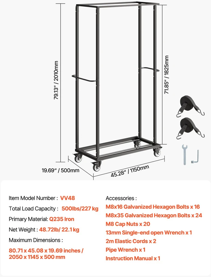 Sulankstomas kėdžių vežimėlis 60 kėdžių. apkrova 227 kg. matinis juodas