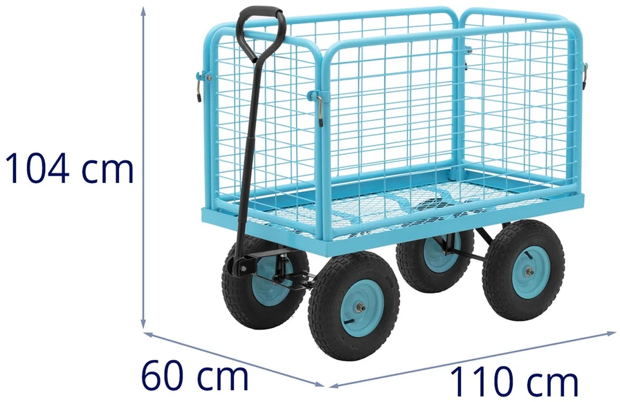 Sulankstomas sodo transportavimo vežimėlis 400 kg