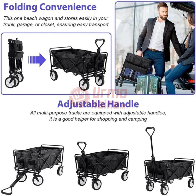 Sulankstomas transportavimo vežimėlis 130L KRAFT&DELE KD3088