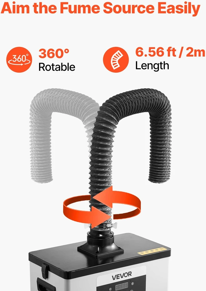 Suvirinimo dūmų absorberis 4 pakopų filtravimas
