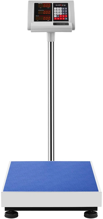Svarstyklės Platforminė svarstyklė 300 kg / 50 g 45x60 cm Led ekranas