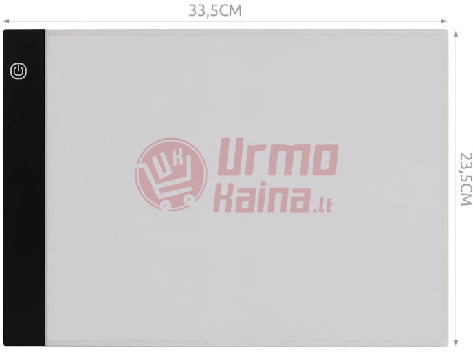 Šviečianti eskizų piešimo lenta 3 lygių apšvietimas