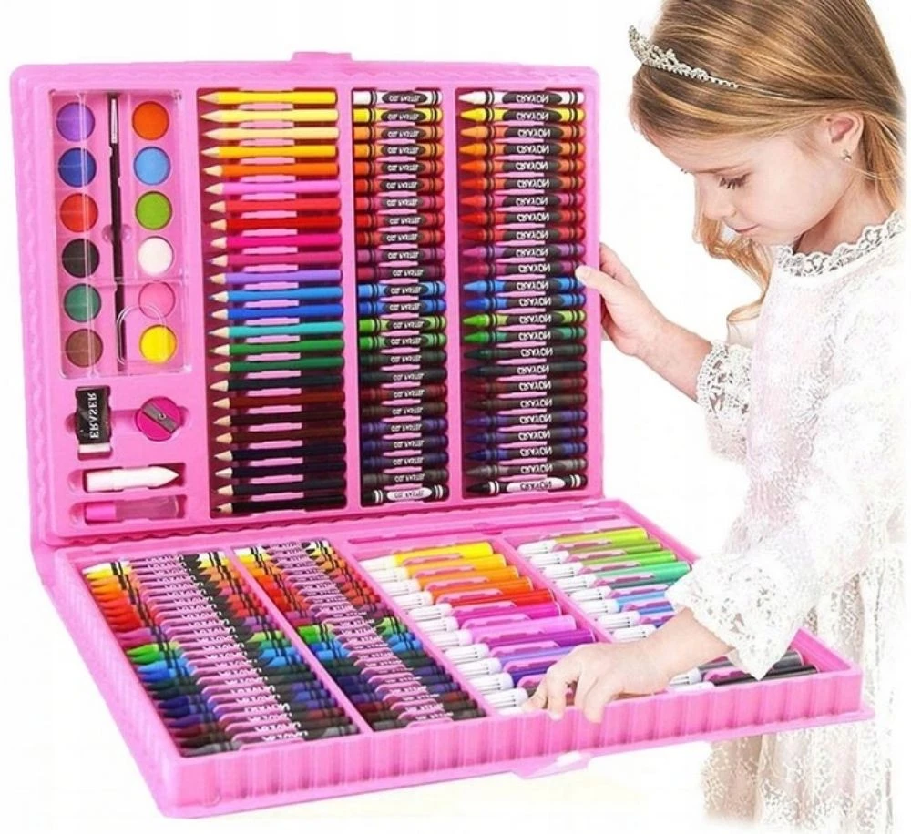 Tapybos-piešimo rinkinys lagamine BERIMAX 7UD-1HZ 168 vnt.