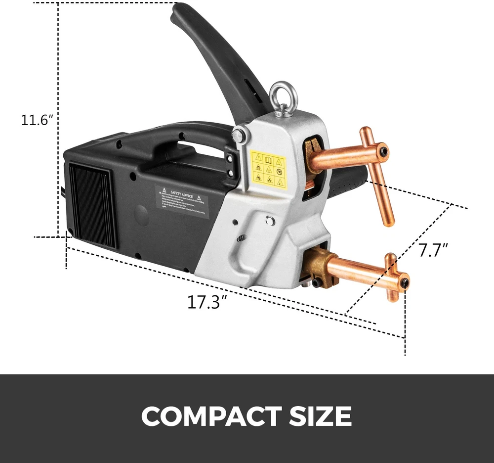 Taškinio suvirinimo pistoletas 400V rankena 120mm