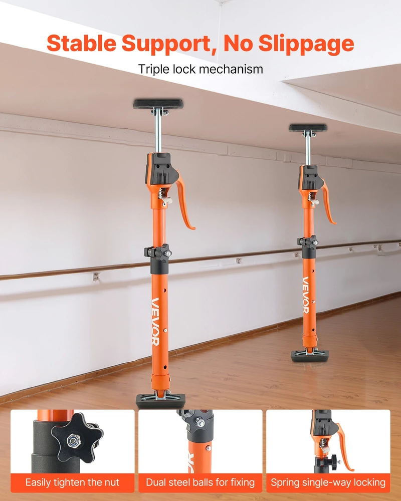 Teleskopinės atramos strypai 2 vnt. 48-75 cm apkrova iki 100 kg