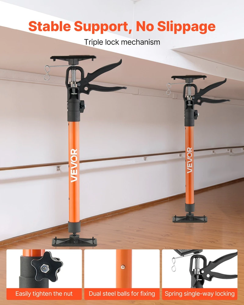 Teleskopinės atramos strypai 2 vnt. 53-115 cm apkrova iki 70 kg