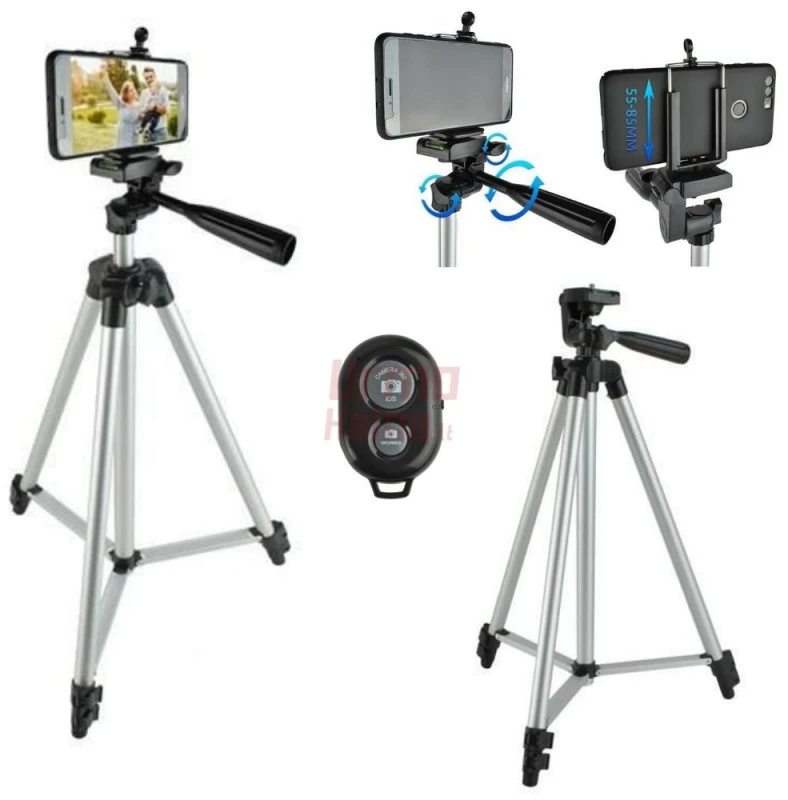 Teleskopinis trikojis stovas telefonui MK1 133 cm