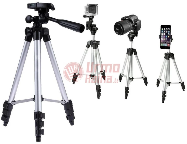 Teleskopinis trikojis stovas telefonui MK1 133 cm