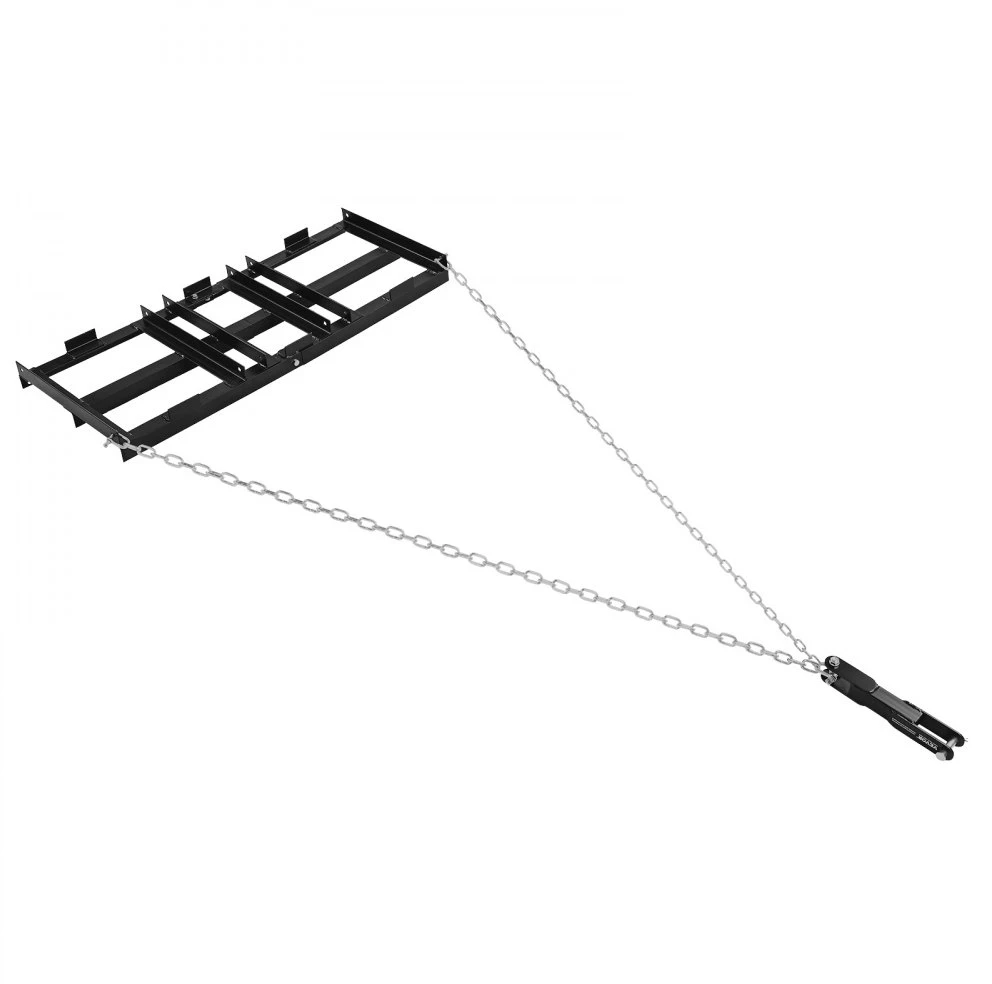 Tempiamas grėblys su grandine 122x50 cm žvyro takams ir vejai ATV/UTV suderinamas