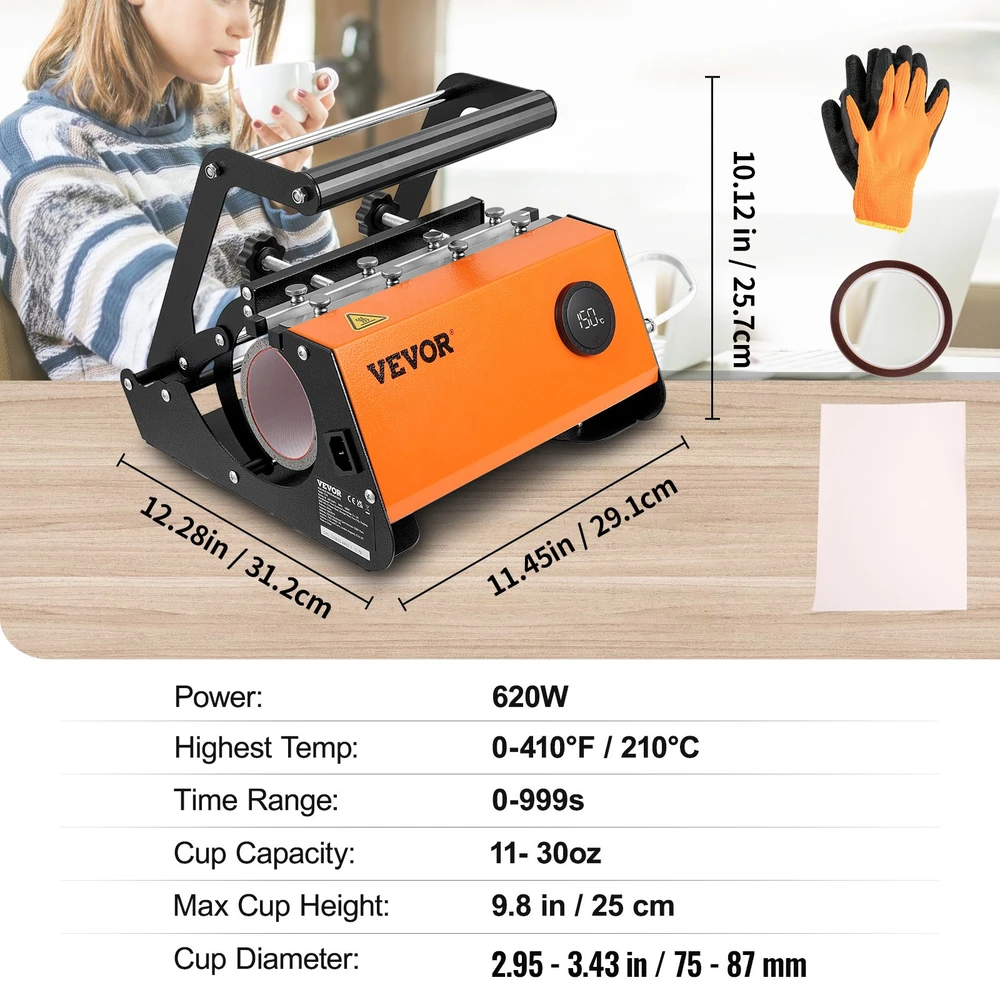 Termopresas puodeliams 30oz. 620W. juodas