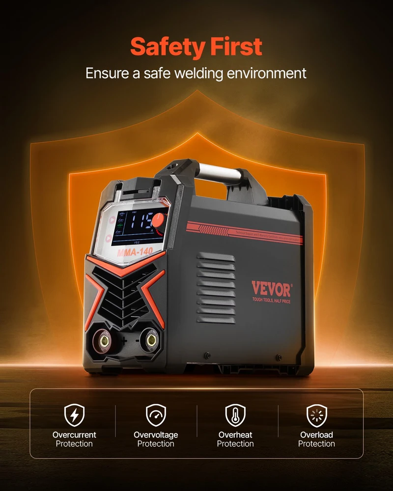 TIG suvirinimo aparatas 140A impulsinis DC/MMA/Lift TIG