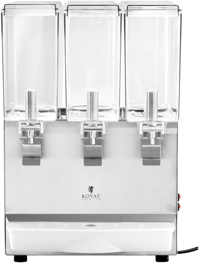 Trijų skyrių gėrimų dozatorius su aušinimu 3 x 10 l 320 W
