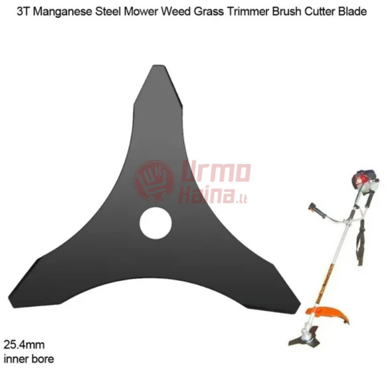 Trimerio peilis 3 dantų 25 cm 25.4 mm