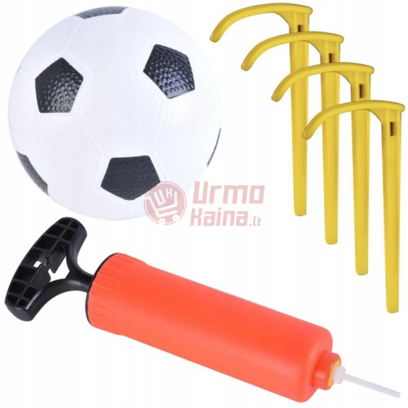 Vaikiški futbolo vartai + kamuolys ir pompa 120x40x80 cm FV01