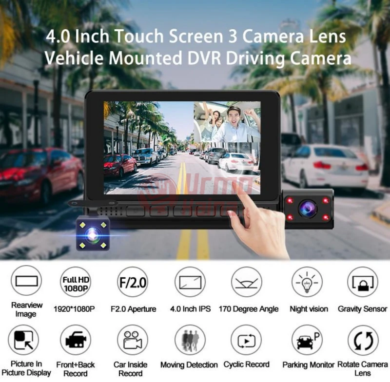 Vaizdo registratorius DVR MIRROR M55K