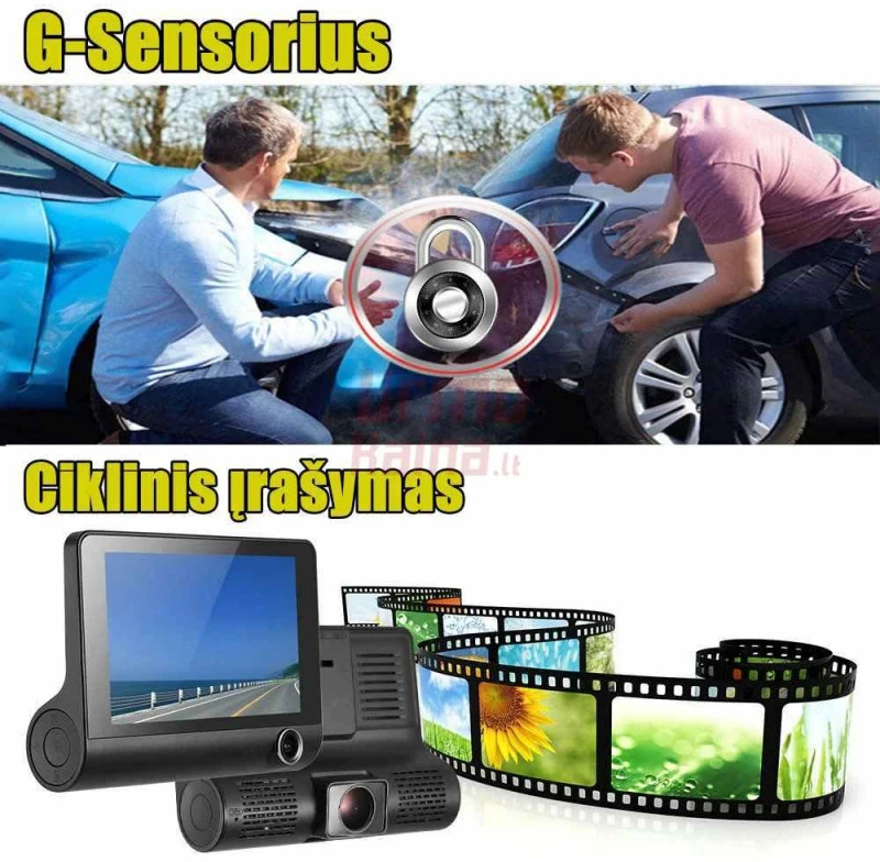 Vaizdo registratorius DVR MIRROR M55K