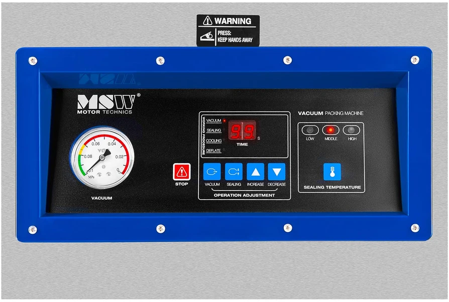 Vakuuminė pakavimo mašina 40cm 900W sidabro spalva