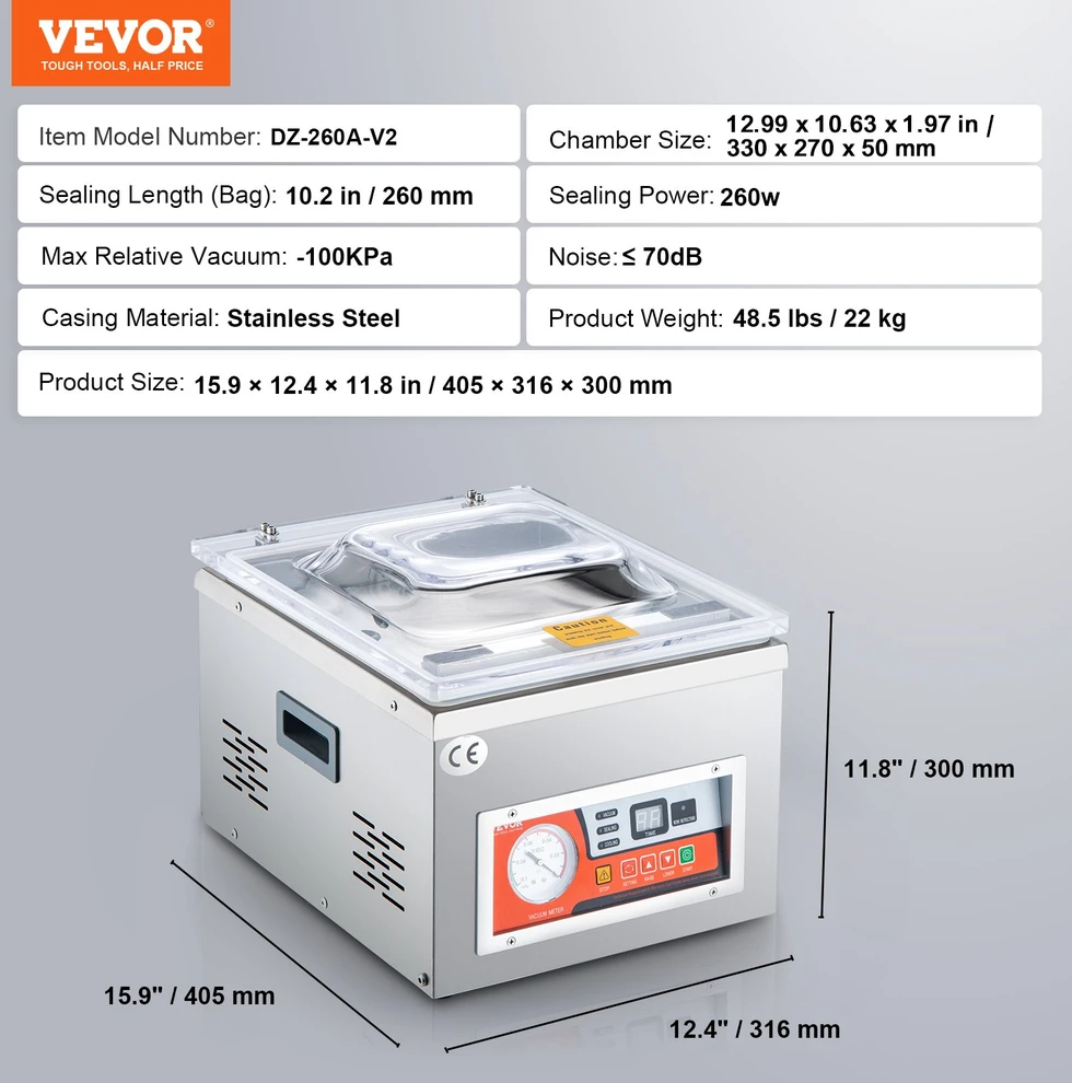 Vakuuminio pakavimo aparatas 180 W