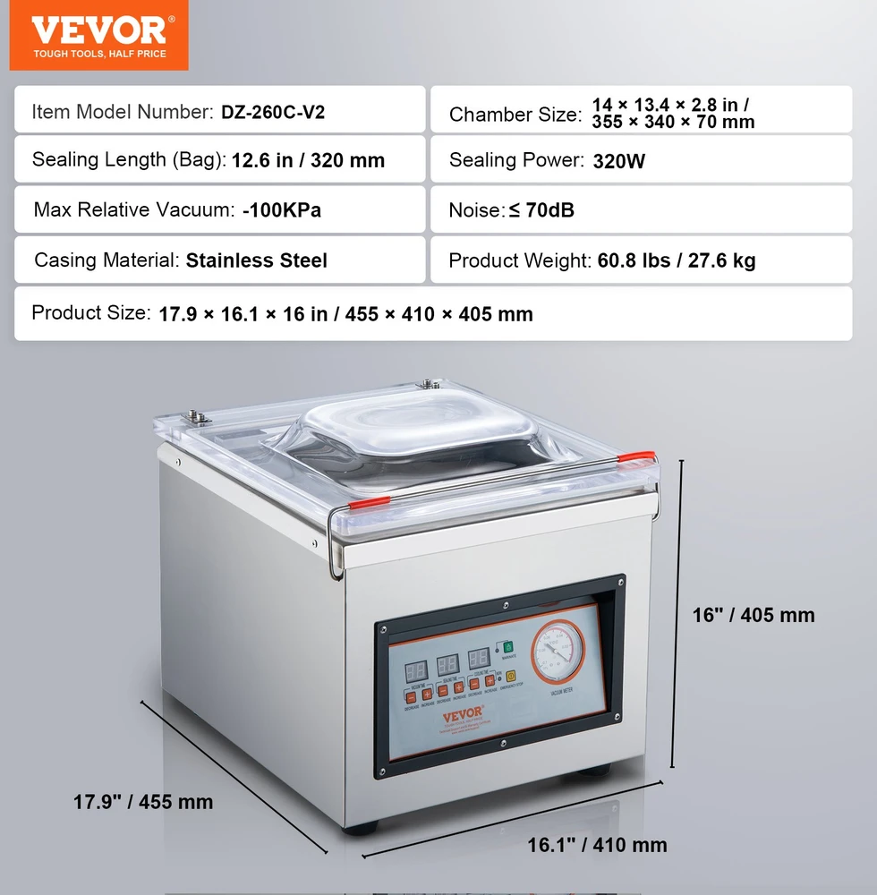 Vakuuminio pakavimo aparatas 320 W