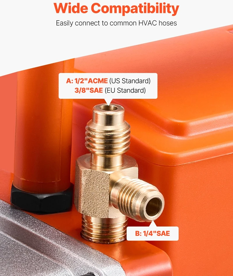 Vakuuminis siurblys 3.5 CFM. vienos pakopos. automobilių oro kondicionavimo sistemoms