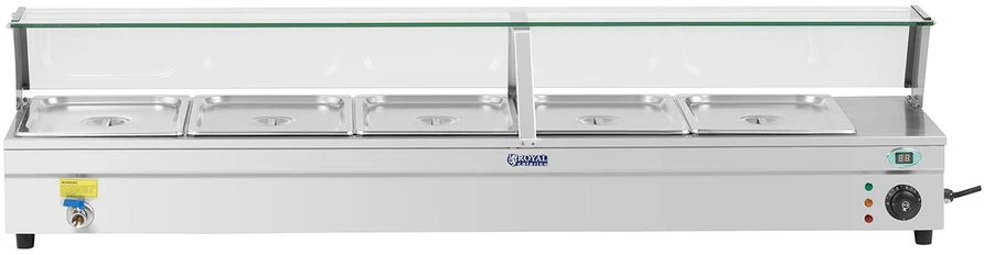Vandens šildytuvas 2200W 30L + 5x GN1/2 indai nerūdijantis plienas