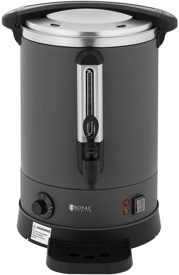 Vandens šildytuvas su dvigubomis sienelėmis ir lašų surinkėju, 13,5 L, 2500 W, pilkas