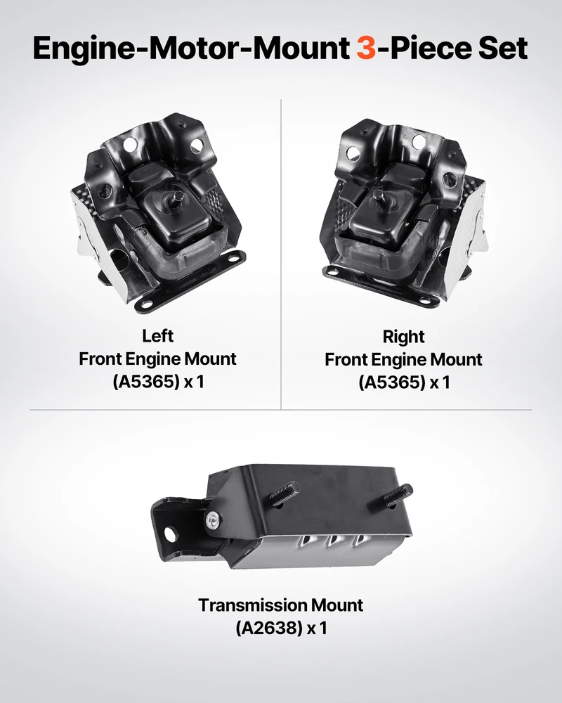 Variklio ir pavarų dėžės pakabos komplektas. 3 vnt.. Chevrolet Silverado 1500 5.3L 2007-2013