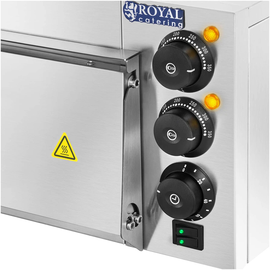 Vienos kameros picos krosnelė su stiklu 60 cm 230 V 3000 W