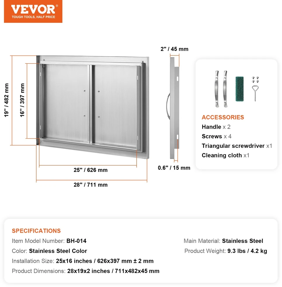 Virtuvės ir maitinimo įranga 711 x 482 mm