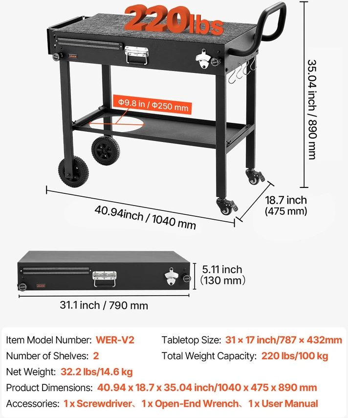 Virtuvės ir maitinimo įranga 787 x 432 mm