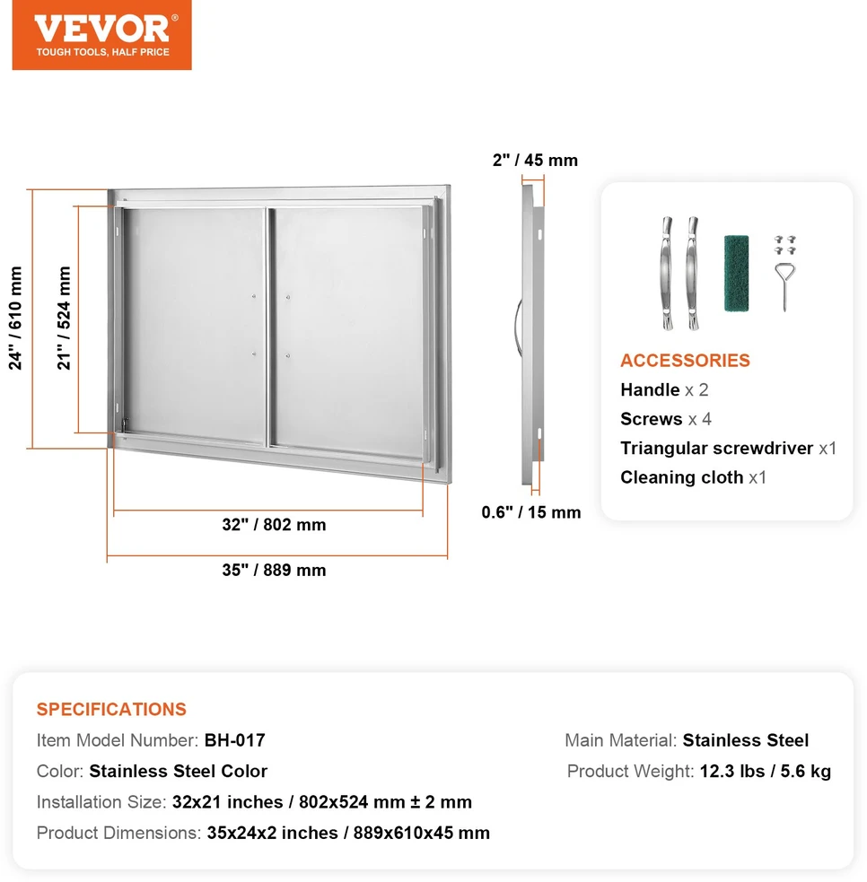Virtuvės ir maitinimo įranga 889 x 610 mm