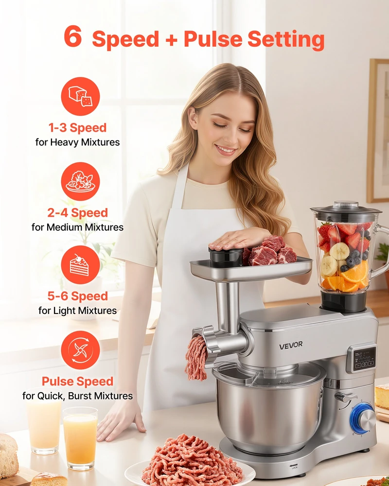 Virtuvės kombainas / pagalbinė įranga 1500 W talpa 5.7 l