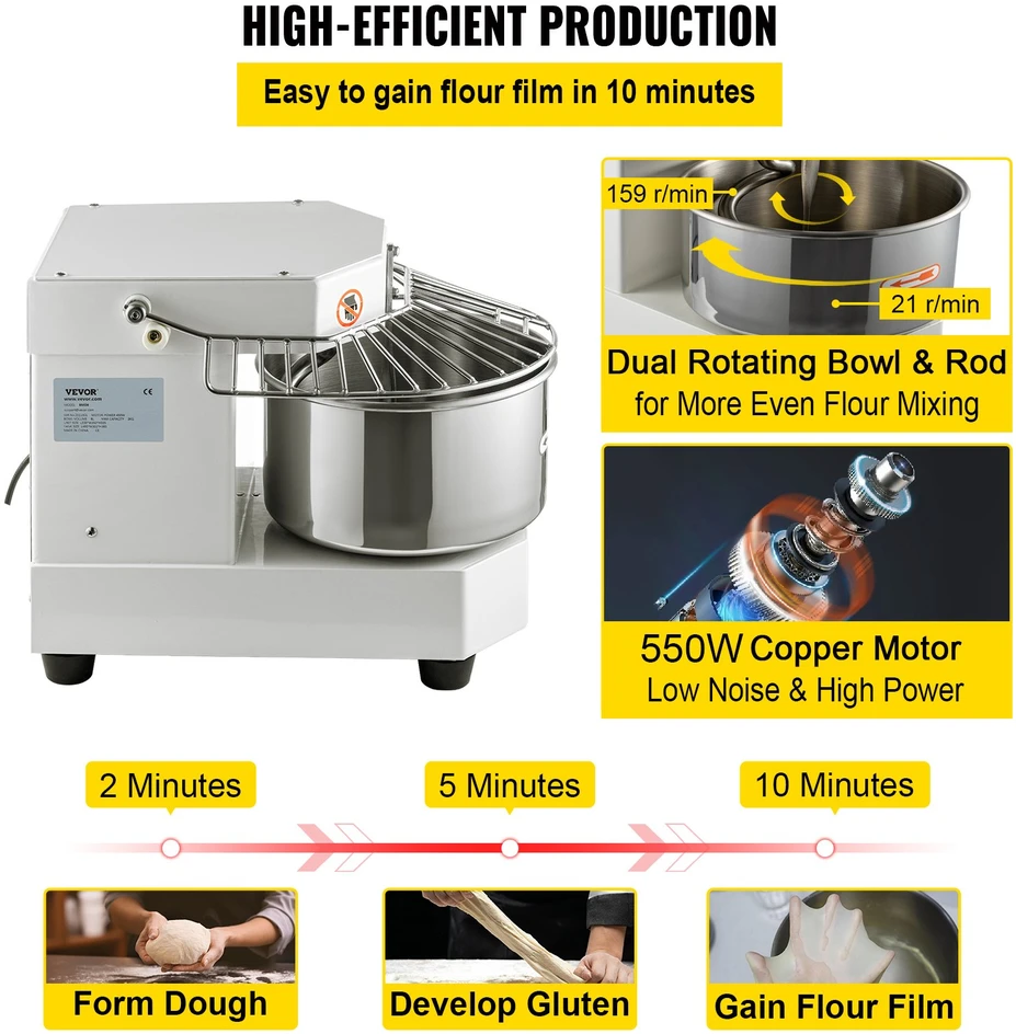 Virtuvės kombainas / pagalbinė įranga 550 W talpa 8 l