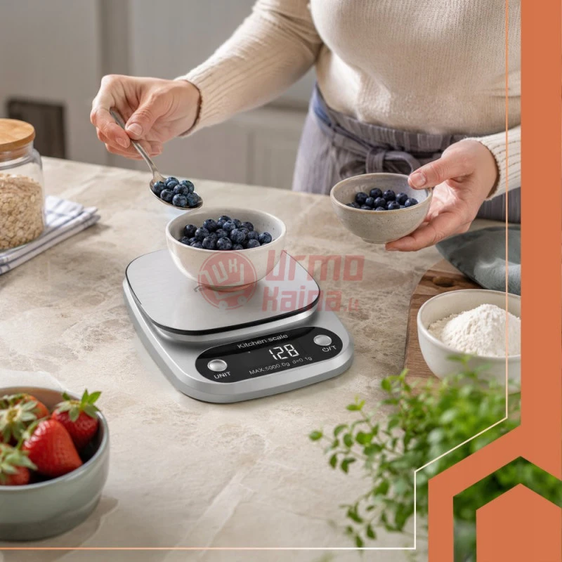 Virtuvinės svarstyklės Graminės juvelyrinės svarstyklės RH01 5000-01g