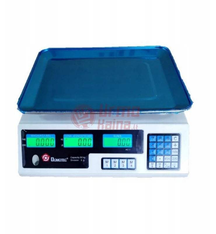 Virtuvinės svarstyklės Prekybinės svarstyklės 5011A 50 kg - 5 g