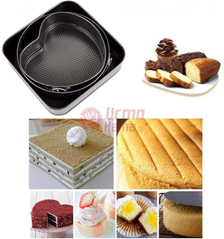 Tortų kepimo formų komplektas 3 vnt.
