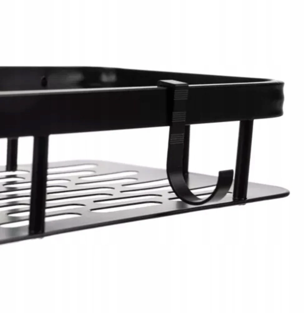 Vonios lentynos BERIMAX QRC-5A4 2 vnt. 30x13x4.7 cm juoda