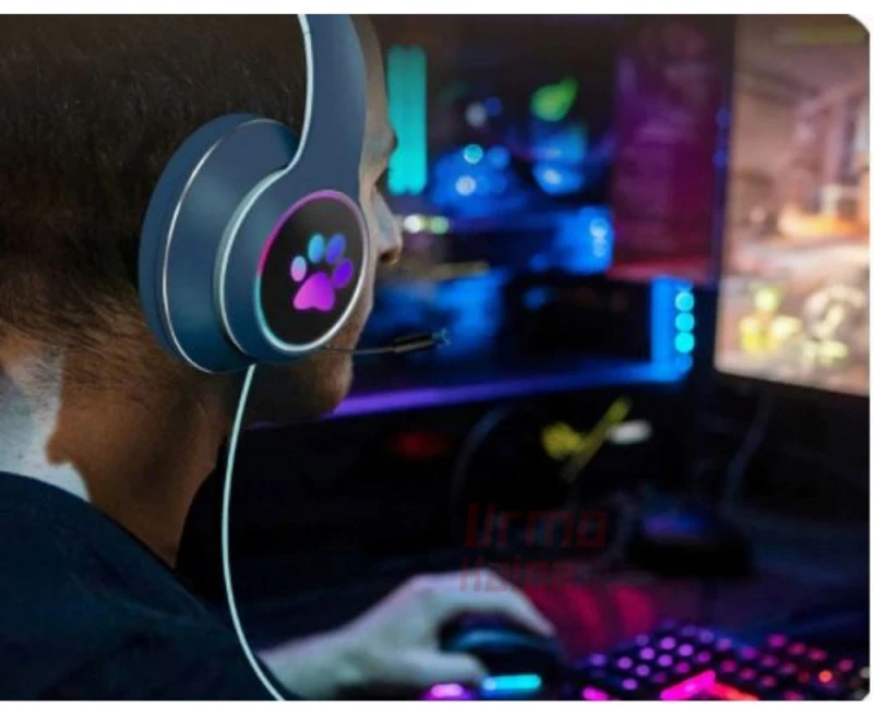 Žaidimų ausinės Cat Ears RGB A2