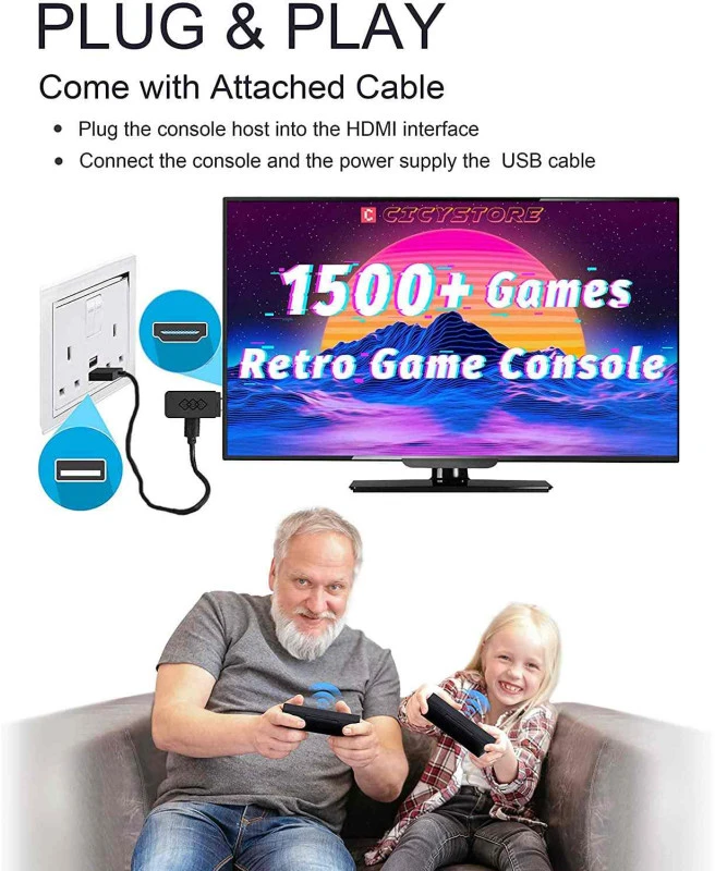Žaidimų konsolė Mini HD game box HDMI