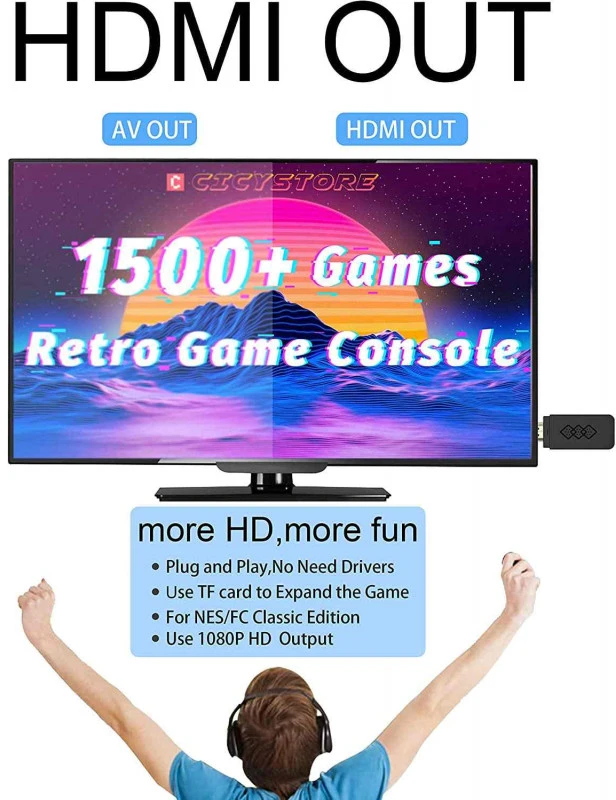 Žaidimų konsolė Mini HD game box HDMI