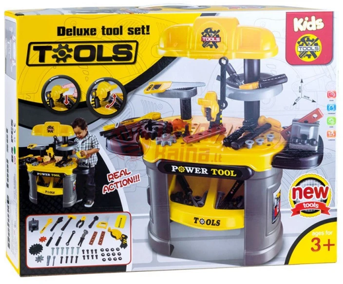Žaislinių įrankių rinkinys „Deluxe TOOLS“