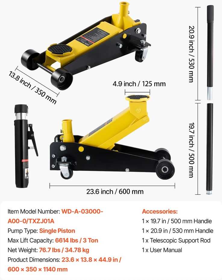 Žemo profilio lenktyninis grindinis keltuvas 3T vienas stūmoklis aukštis 130-500 mm
