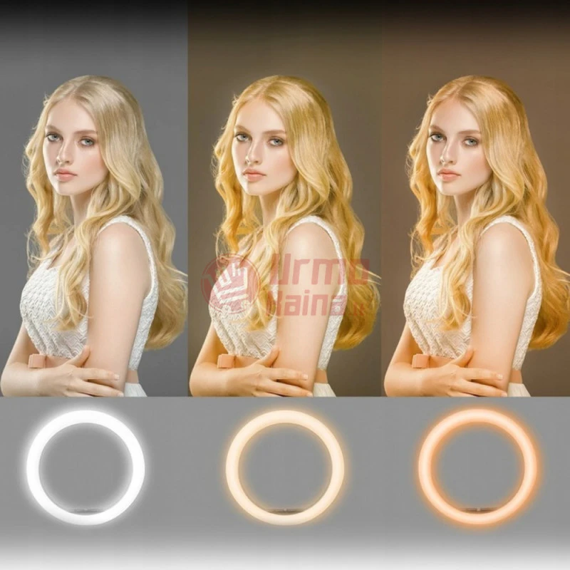 Žiedinė LED lempa LS25 su trikoju stovu PT