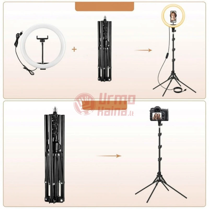 Žiedinė LED lempa RF LS43 240W PT